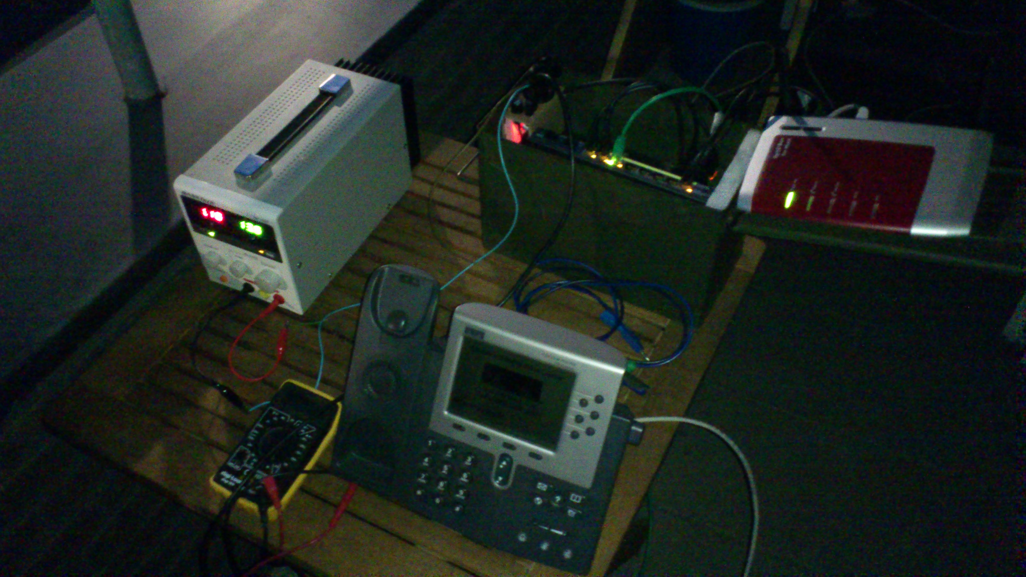 Complete Guerilla VoIP prototype running at 13.8V